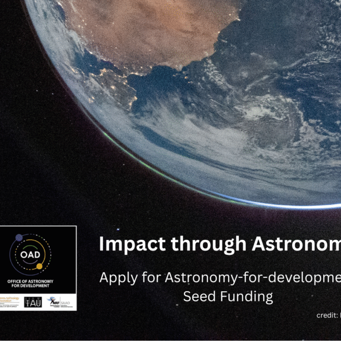 IAU OAD ogłasza nabór wniosków na projekty łączące astronomię i rozwój społeczny